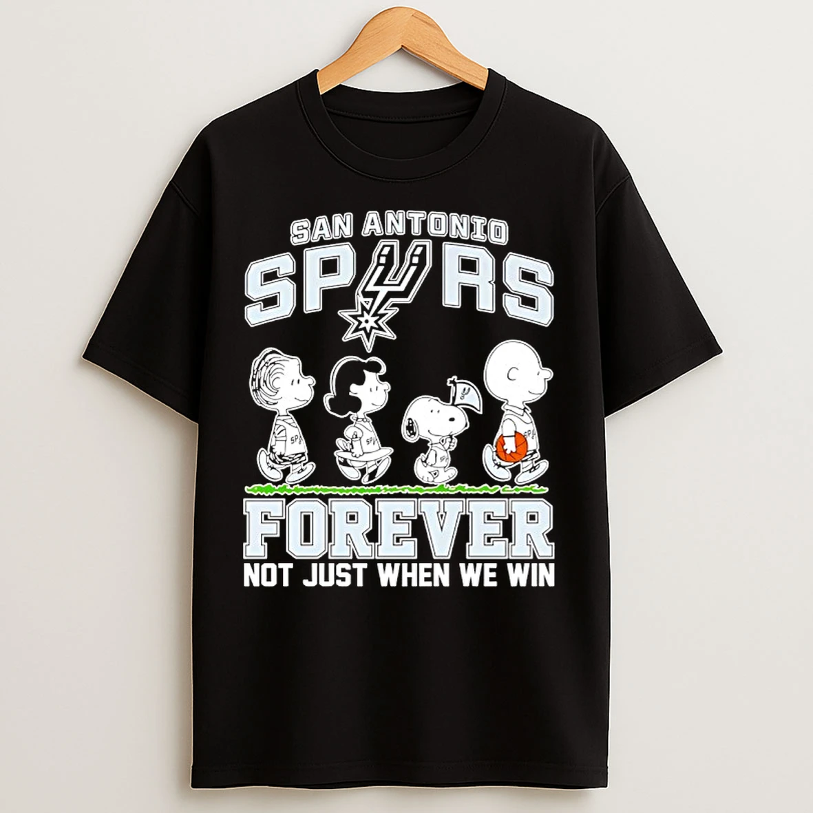Classic Peanuts X Nba San Antonio Spurs Forever Not Just When We Win T Shirts
