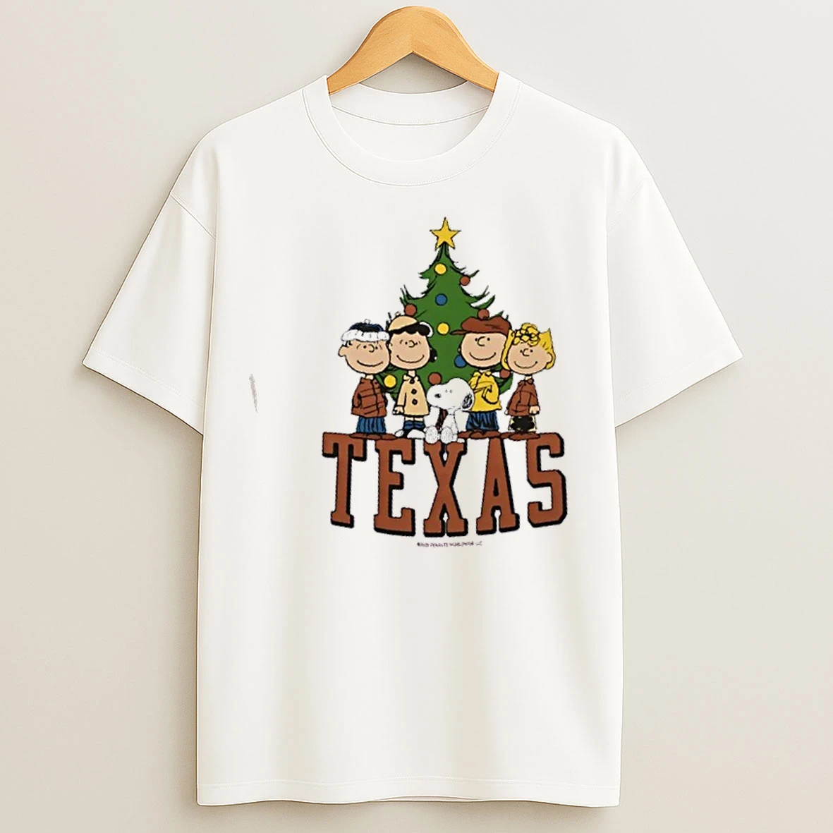 Classic Peanuts X Texas Longhorn Holiday Christmas 2025 T Shirts