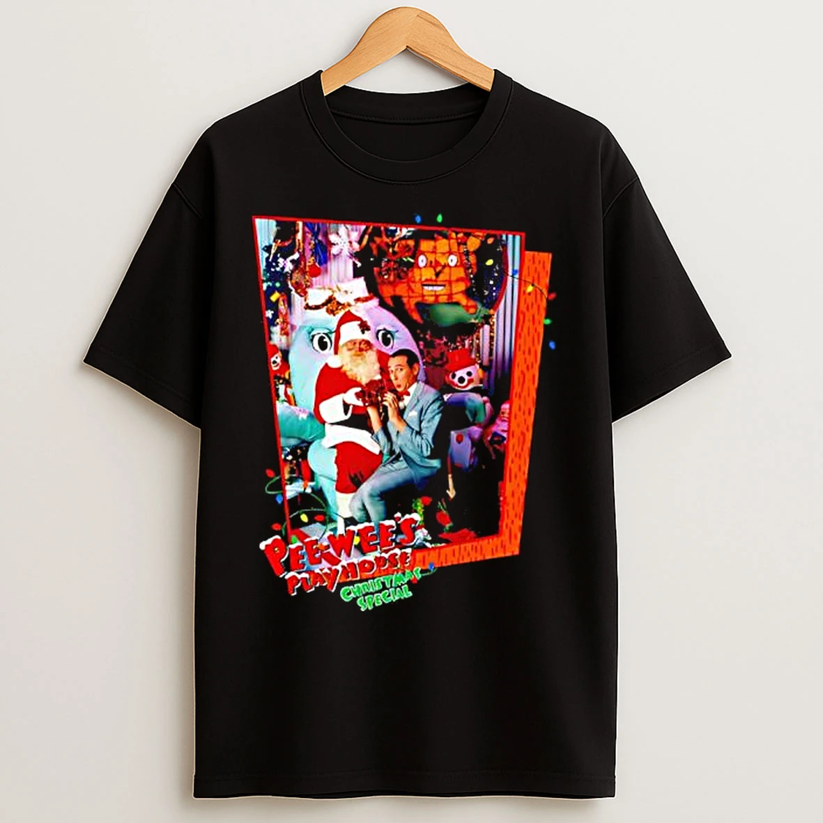 Classic Pee Wees Playhouse Christmas Special Santa Claus Graphic T Shirts