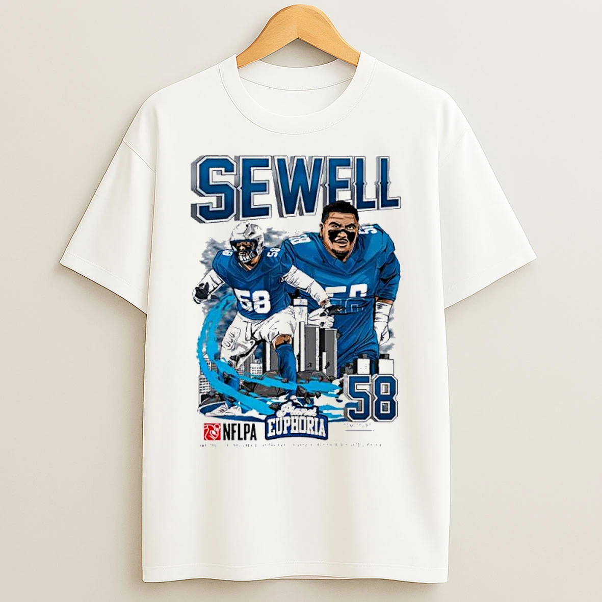 Classic Penei Sewell Lions Nflpa Player T Shirts