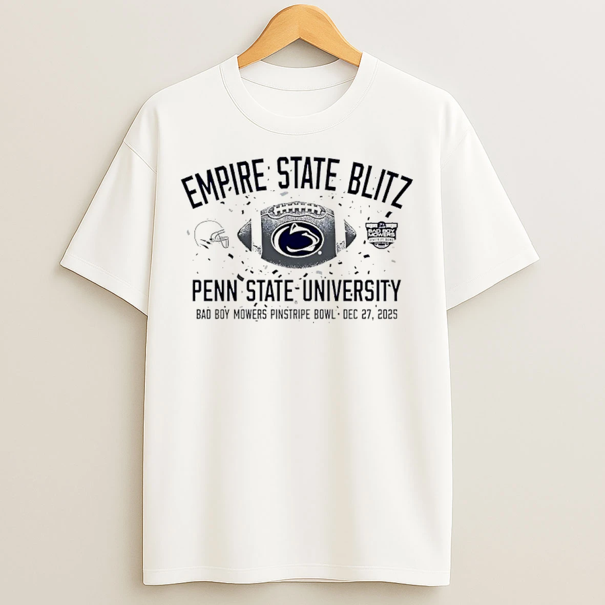 Classic Penn State 2025 Pinstripe Bowl Empire State Blitz T Shirts