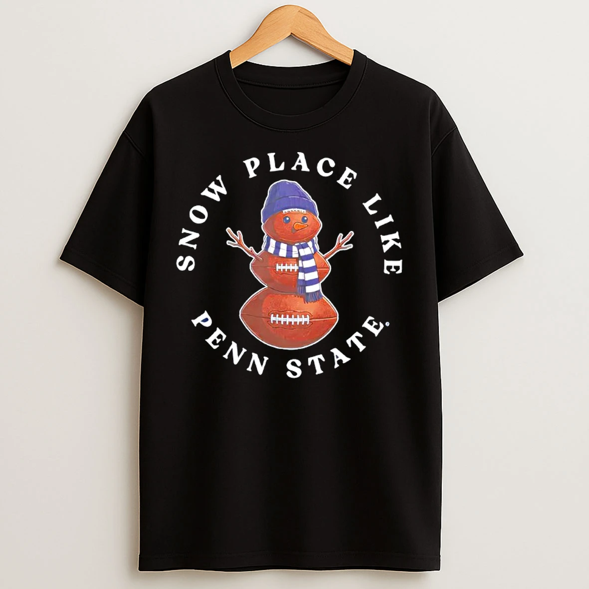 Classic Penn State Football Snowman T Shirts
