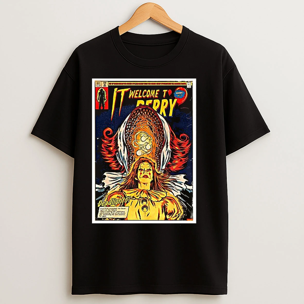 Classic Pennywise It Welcome To Derry Deadlights Comic T Shirts