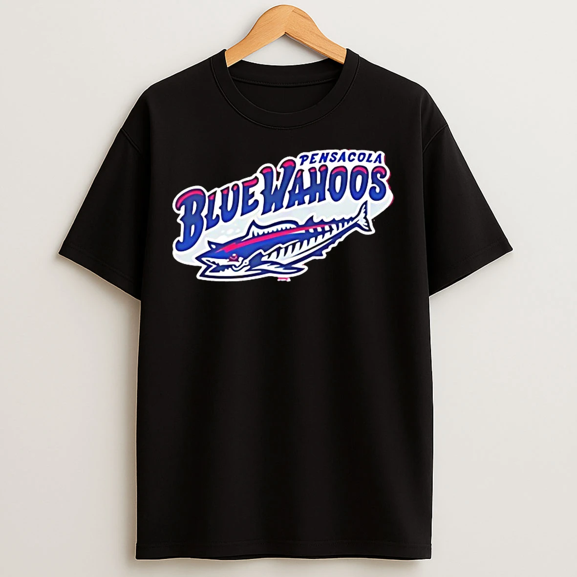 Classic Pensacola Blue Wahoos Logo T Shirts
