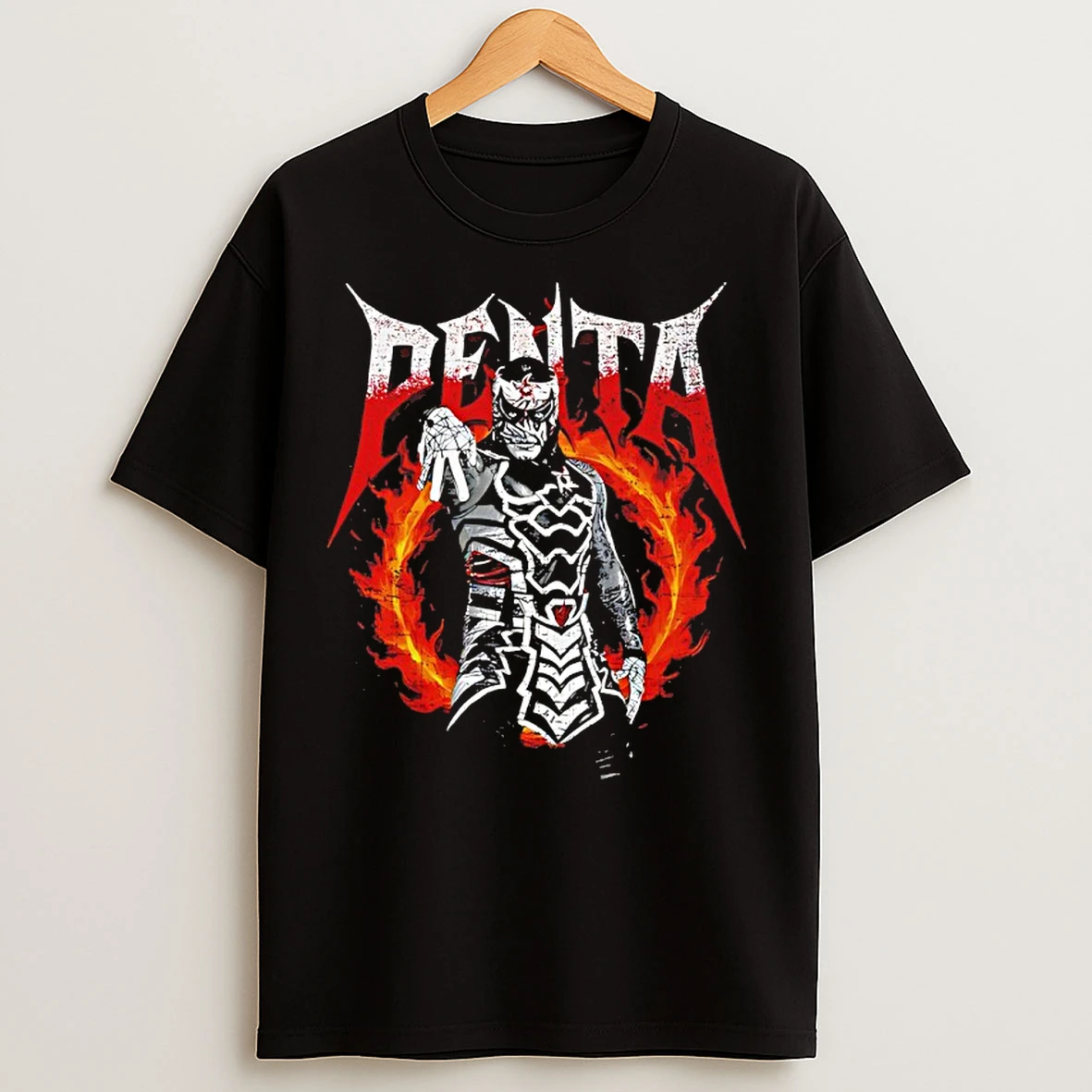 Classic Penta Zero Miedo Wwe Pose Graphic Vintage T Shirts