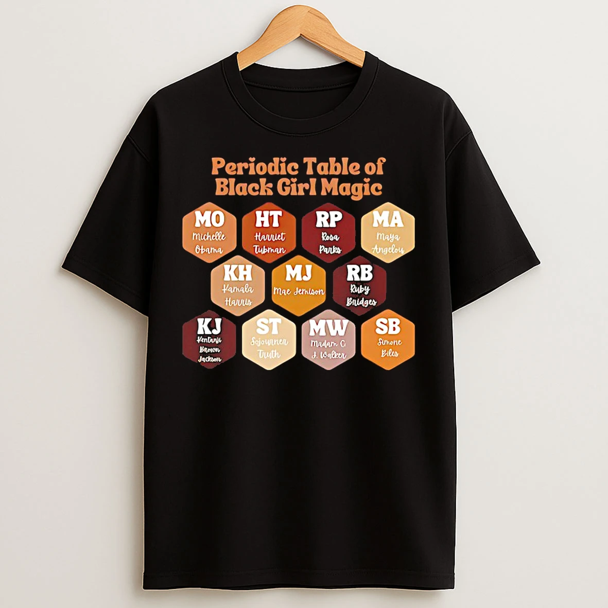 Classic Periodic Table Of Black Girl Magic T Shirts