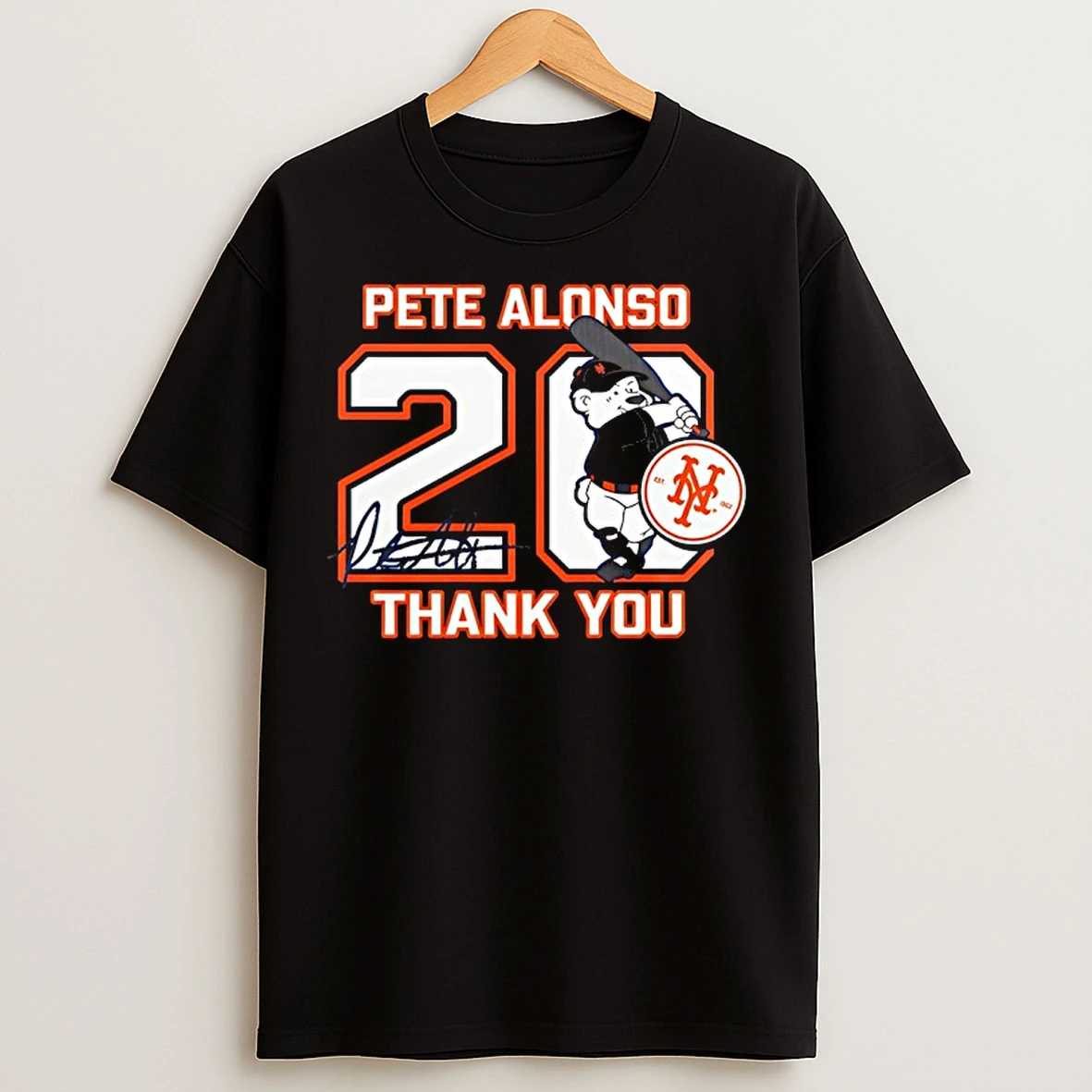 Classic Pete Alonso 20 Baltimore Orioles Baseball Thank You Signature T Shirts