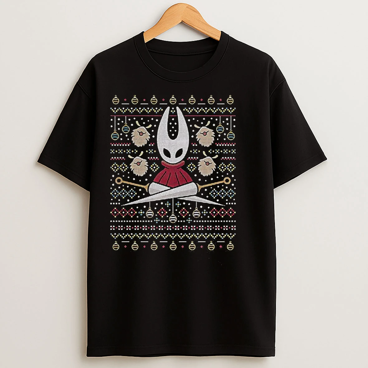 Classic Pharloom Hornet And Lost Fleas Hollow Knight Silksong Ugly Christmas T Shirts