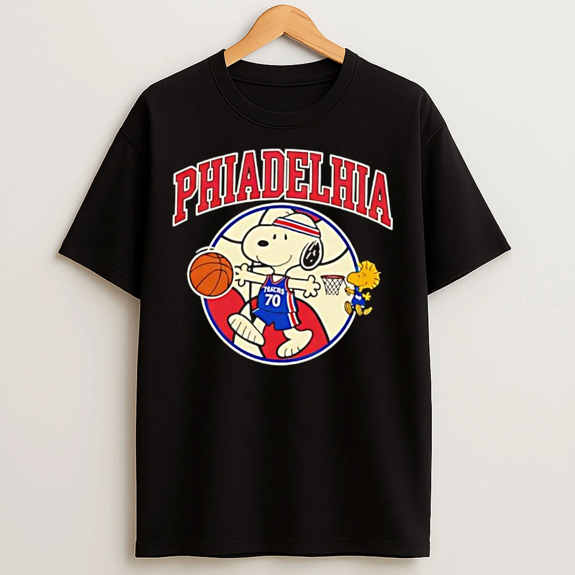 Classic Philadelphia 76ers Snoopy Peanuts 2026 T Shirts