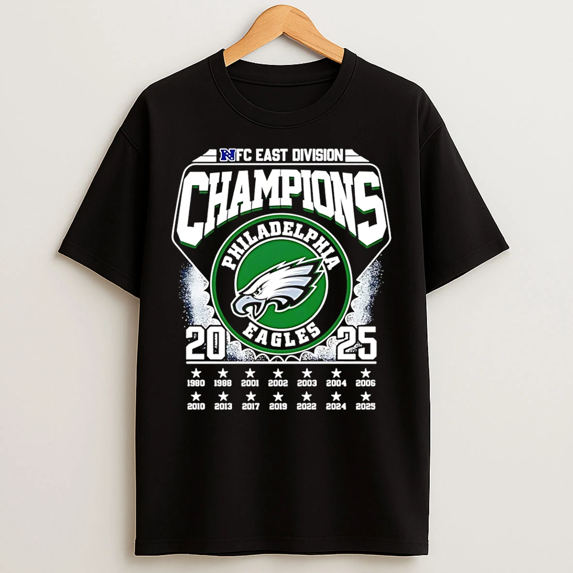 Classic Philadelphia Eagles 2025 Nfc East Champions 14 Time T Shirts