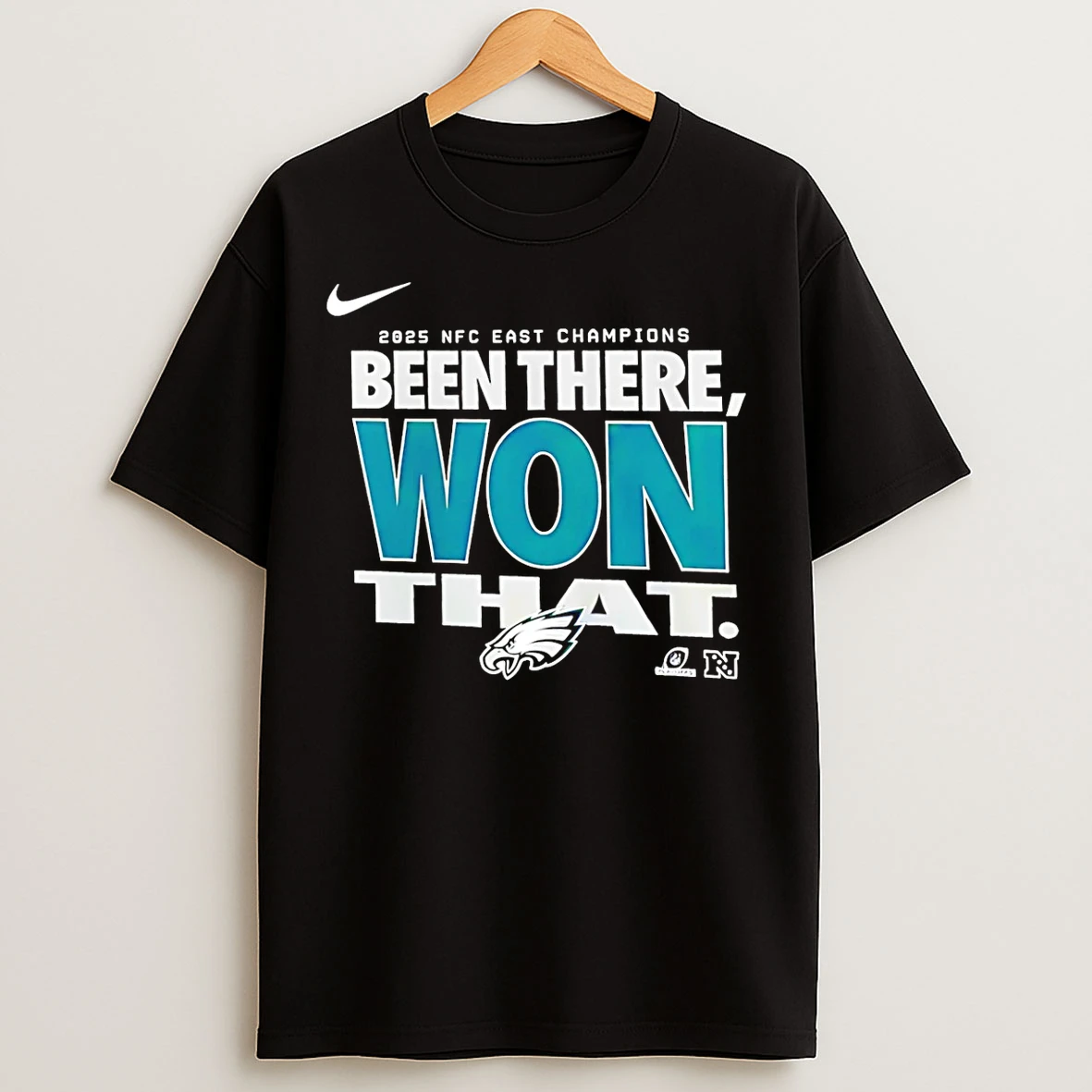 Classic Philadelphia Eagles 2025 Nfc East Division Champions Locker Room Trophy T Shirts