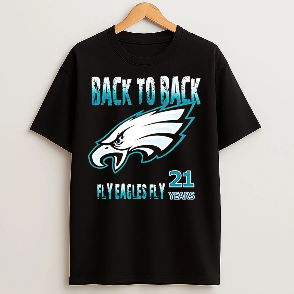 Classic Philadelphia Eagles 2025 Back To Back Nfc East Champions Fly Eagles Fly 21 Years T Shirts