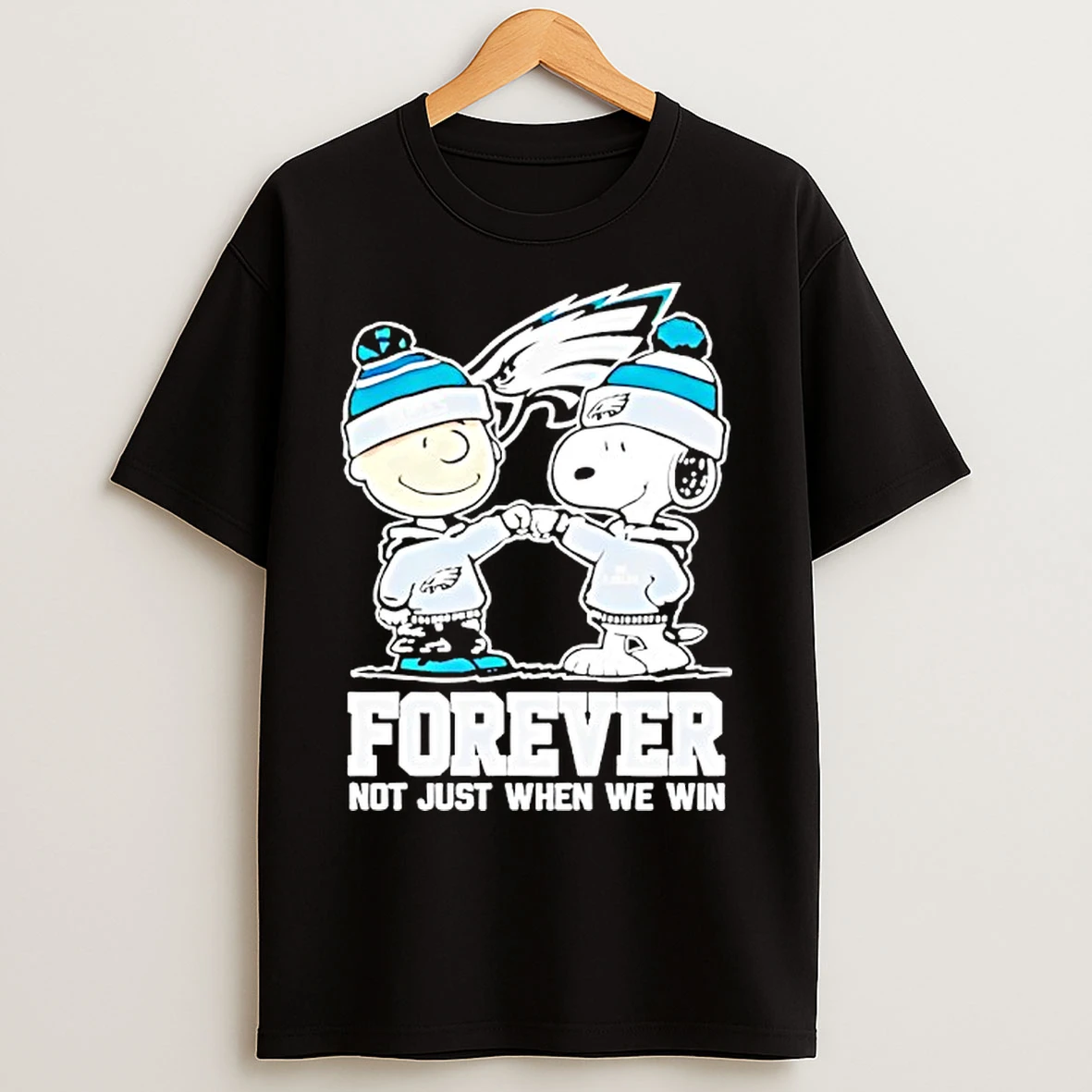 Classic Philadelphia Eagles Charlie Brown And Snoopy Forever Not Just When We Win T Shirts