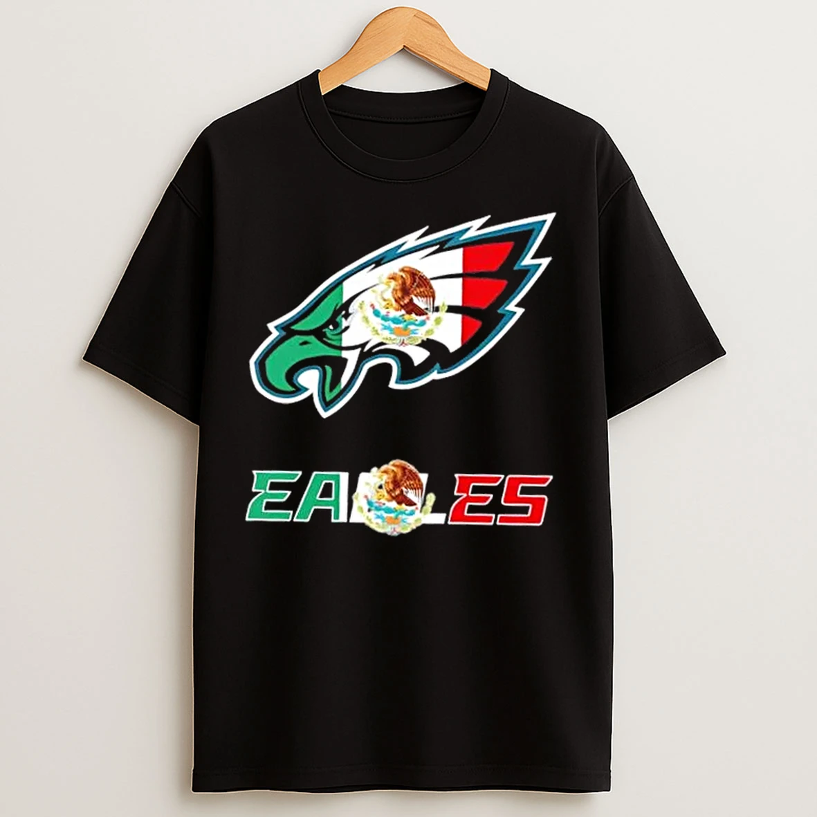 Classic Philadelphia Eagles Football X Mexican Flag T Shirts
