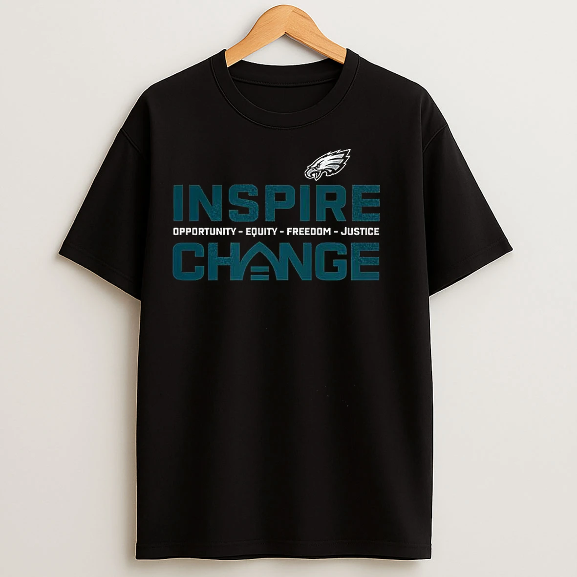 Classic Philadelphia Eagles Inspire Change Equity Justice Change T Shirts