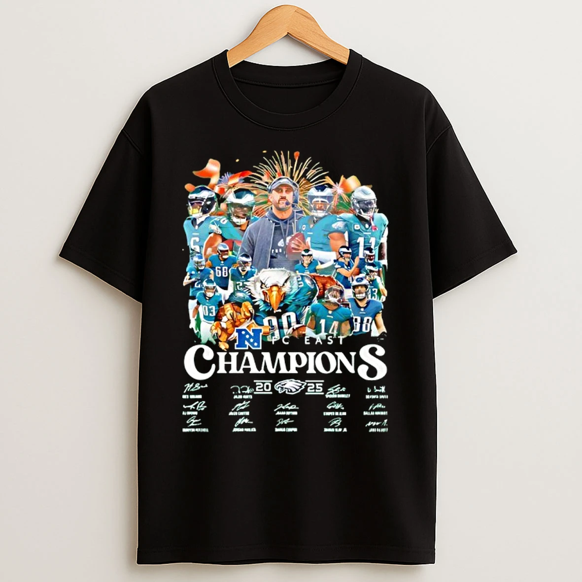 Classic Philadelphia Eagles Nfc East 2025 Champions Road To Super Bowl T Shirts