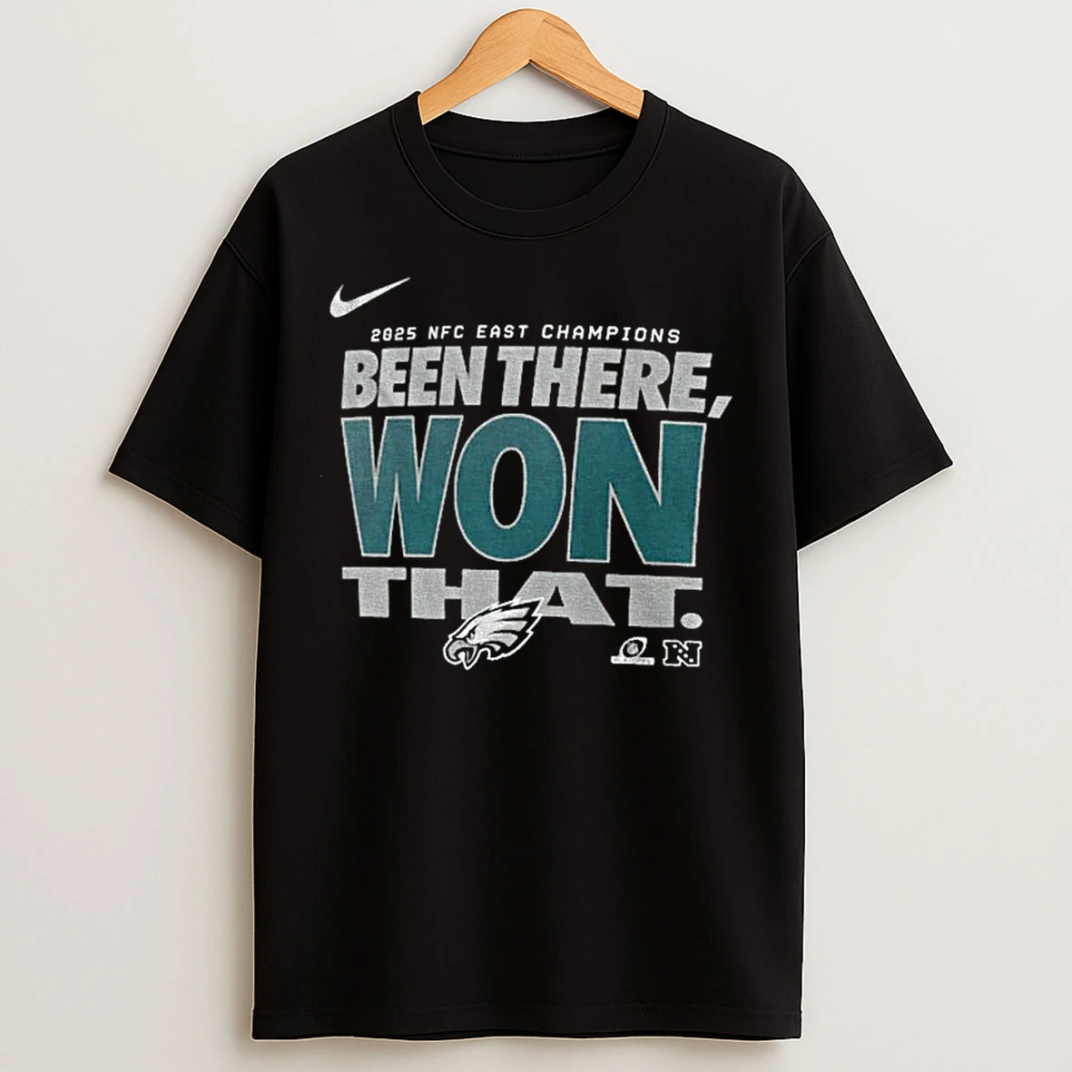Classic Philadelphia Eagles Nike 2025 Nfc East Division Champions Locker Room Been There Won That T Shirts