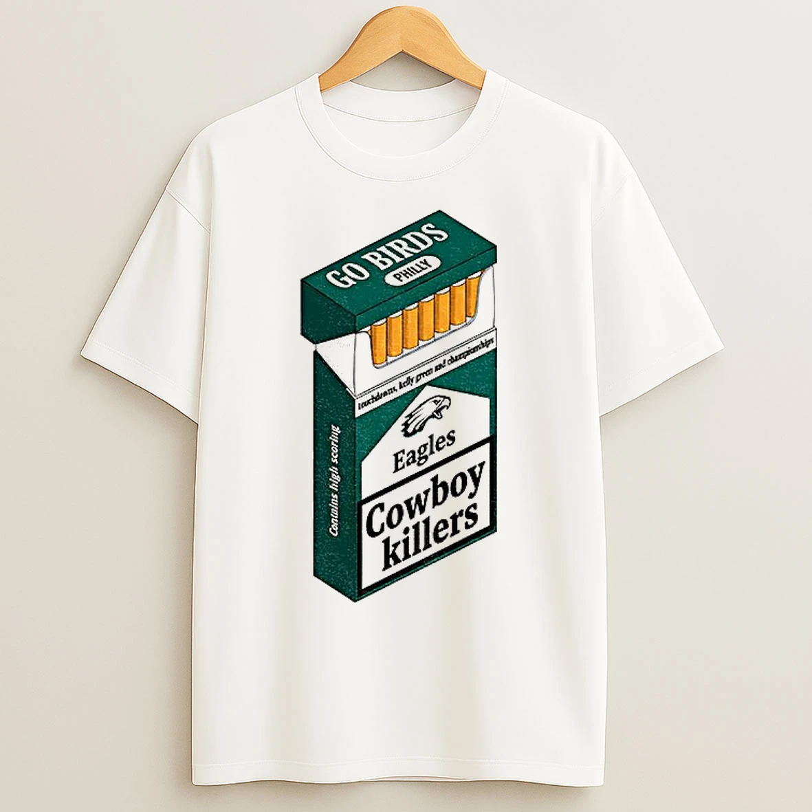 Classic Philadelphia Eagles Philly Football Cowboy Killers Cigarette Parody Go Birds T Shirts