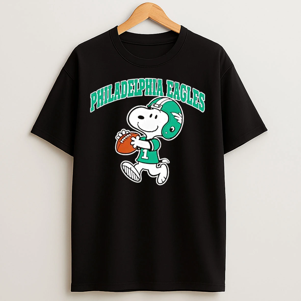 Classic Philadelphia Eagles Snoopy Peanuts Classic Cartoon Football T Shirts