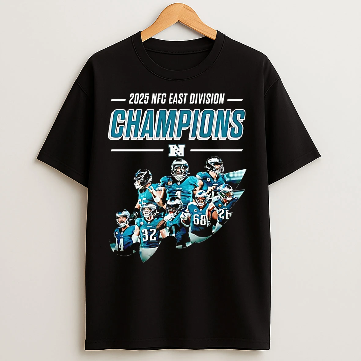 Classic Philadelphia Eagles Back To Back 2025 Nfc East Champions T Shirts