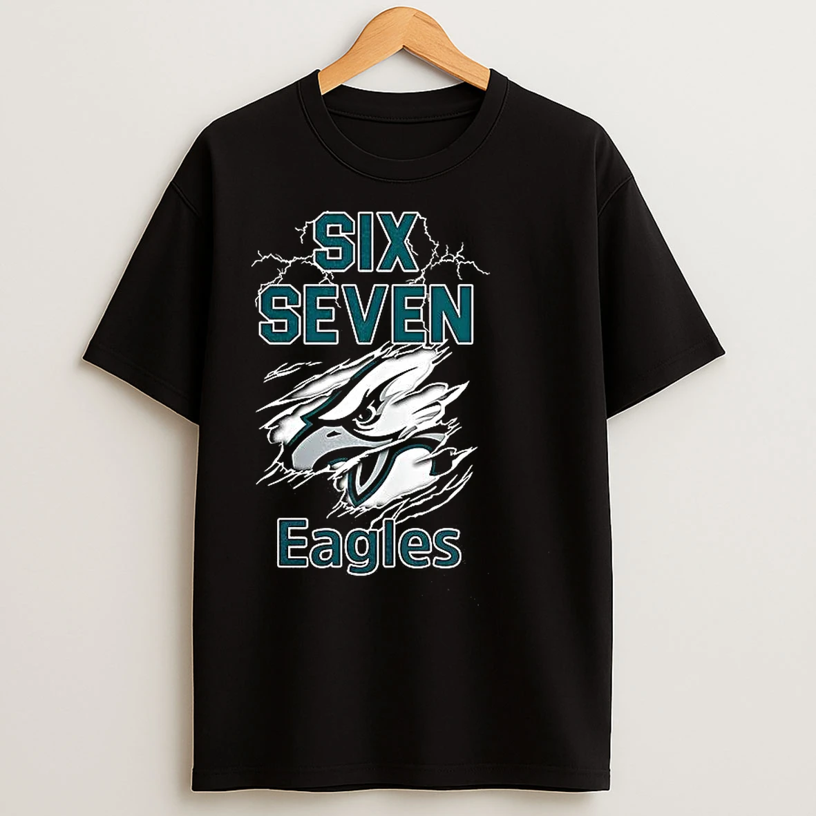 Classic Philadelphia Eagles Football Six Seven Tear Logo T Shirts