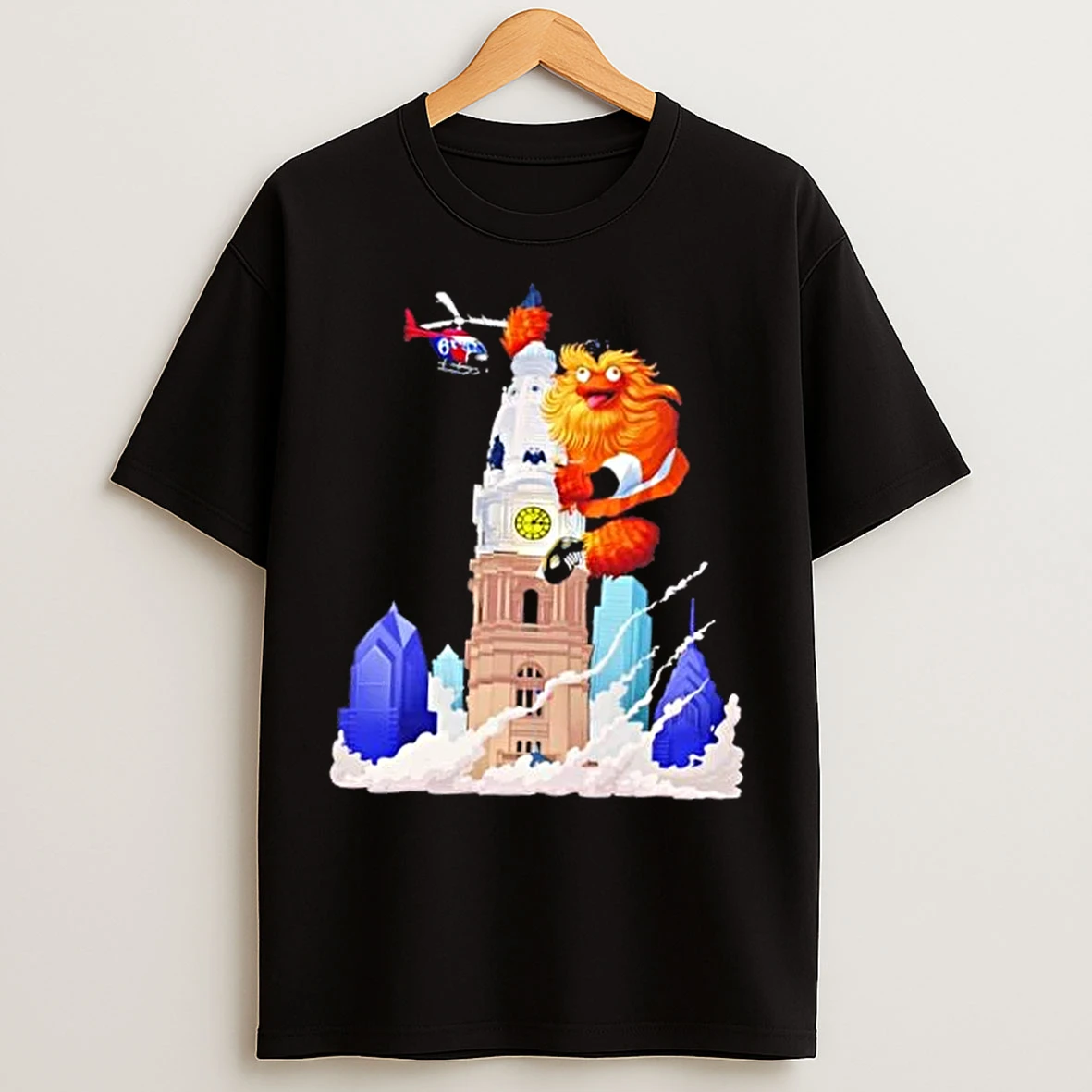 Classic Philadelphia Flyers Mascot Grit Kong T Shirts