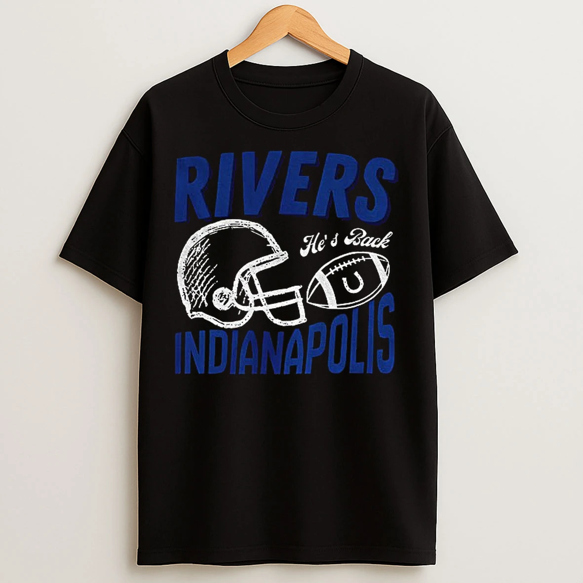 Classic Phillip Rivers Indianapolis Colts Football Hes Back T Shirts