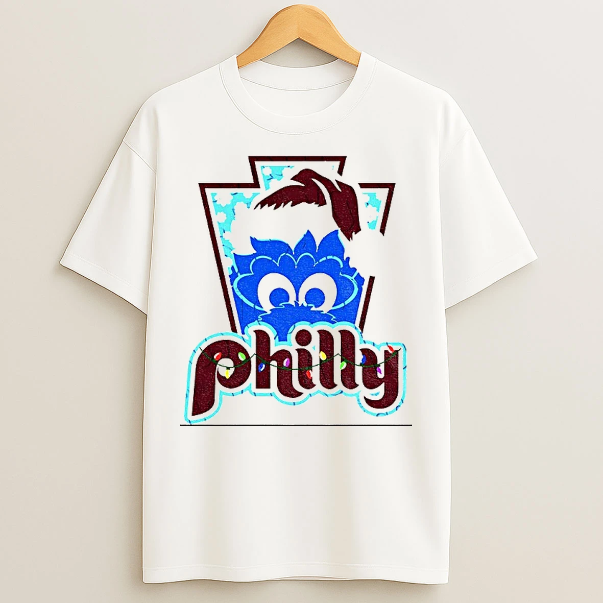 Classic Philly Phanatic Santa Hat Philadelphia Phillies Merry Christmas T Shirts