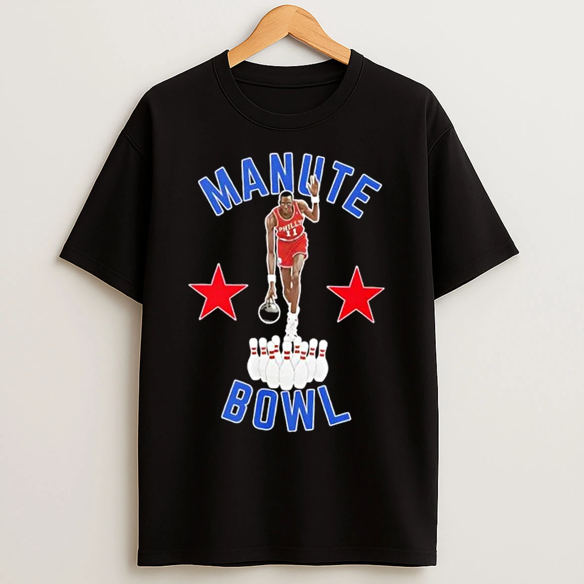 Classic Philly Philadelphia 76ers Manute Bowl T Shirts