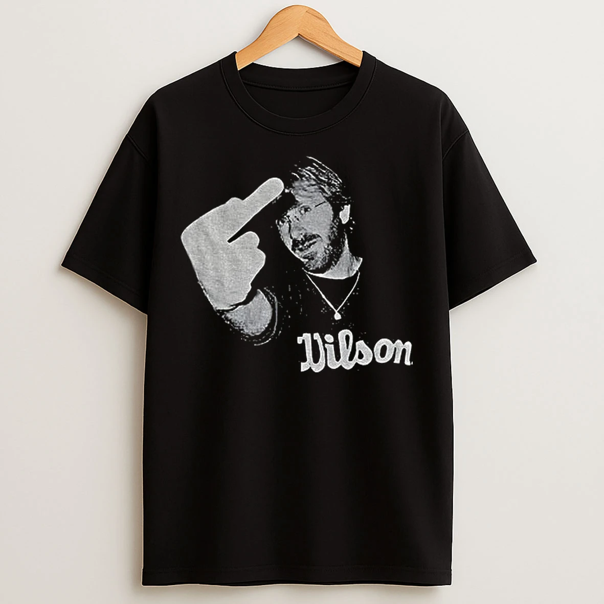 Classic Phish Trey Anastasio Flippin Wilson Middle Finger Photo Vintage T Shirts