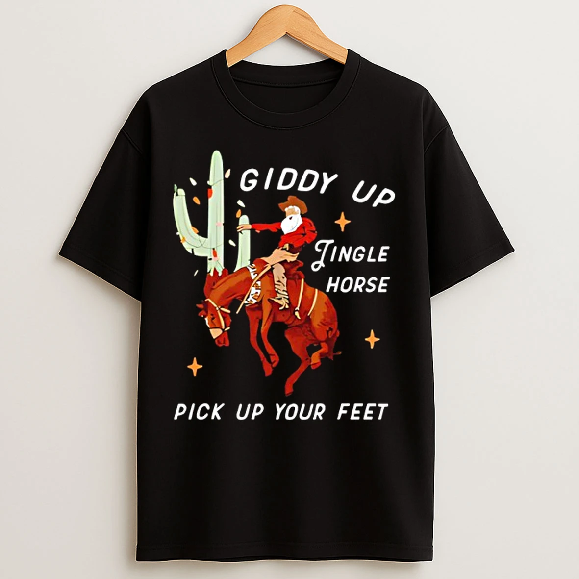 Classic Pick Up Your Feet Giddyup Jingle Horse T Shirts