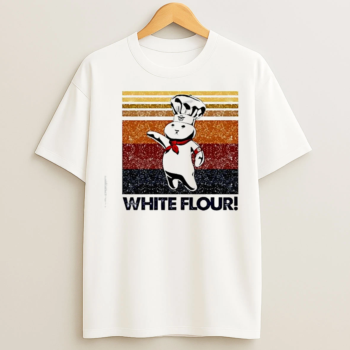 Classic Pillsbury Doughboy White Flour Logo T Shirts