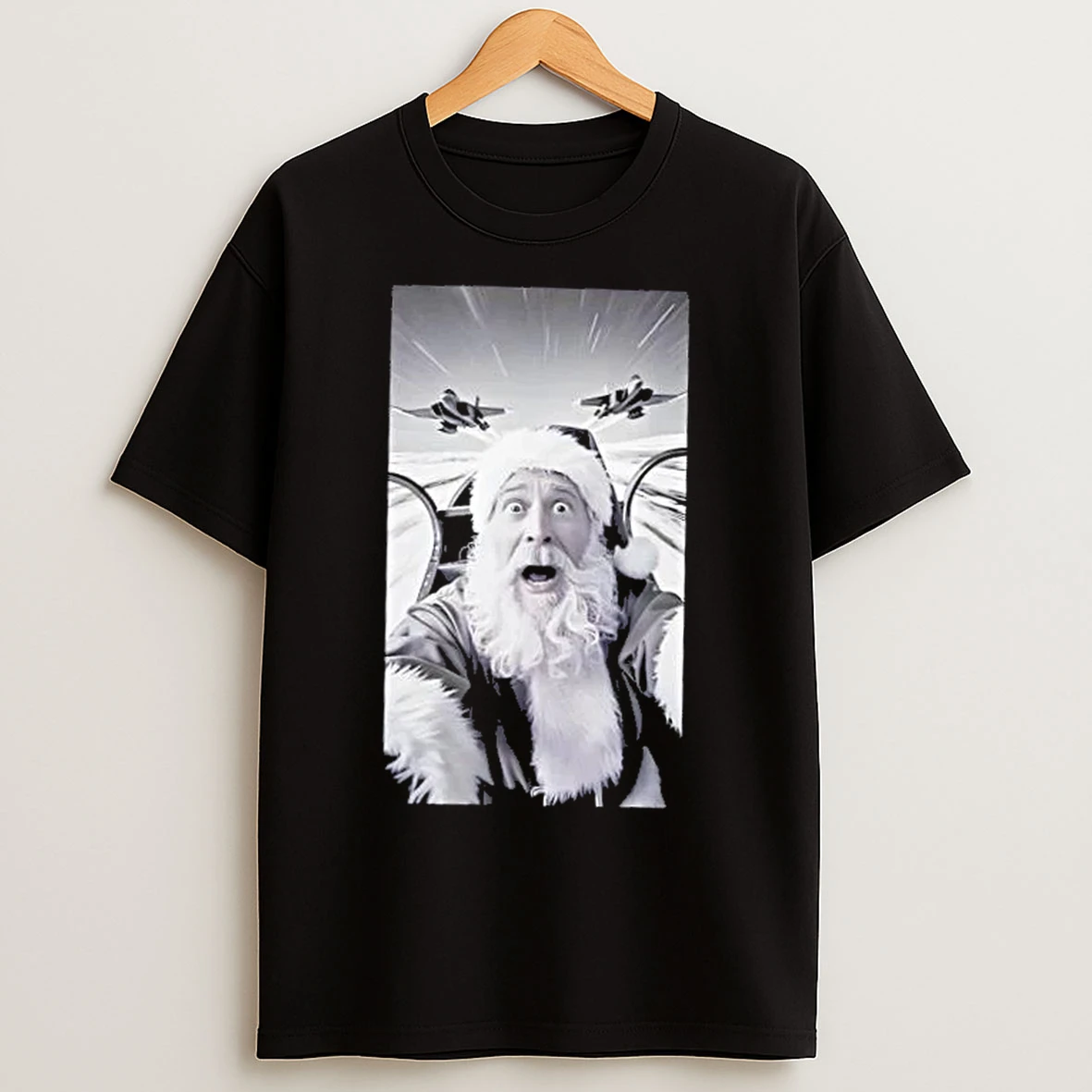 Classic Pilot Selfie Flying Christmas T Shirts