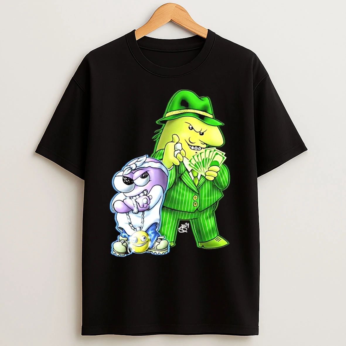Classic Pim And Charlie Gangsta Friends T Shirts