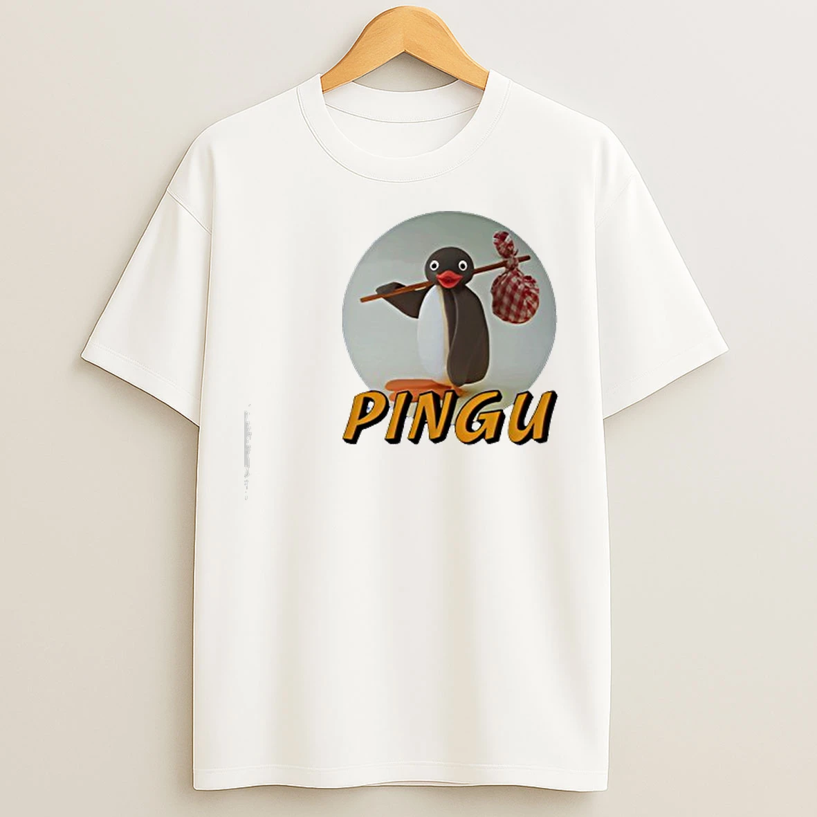 Classic Pingu Logo Cute T Shirts