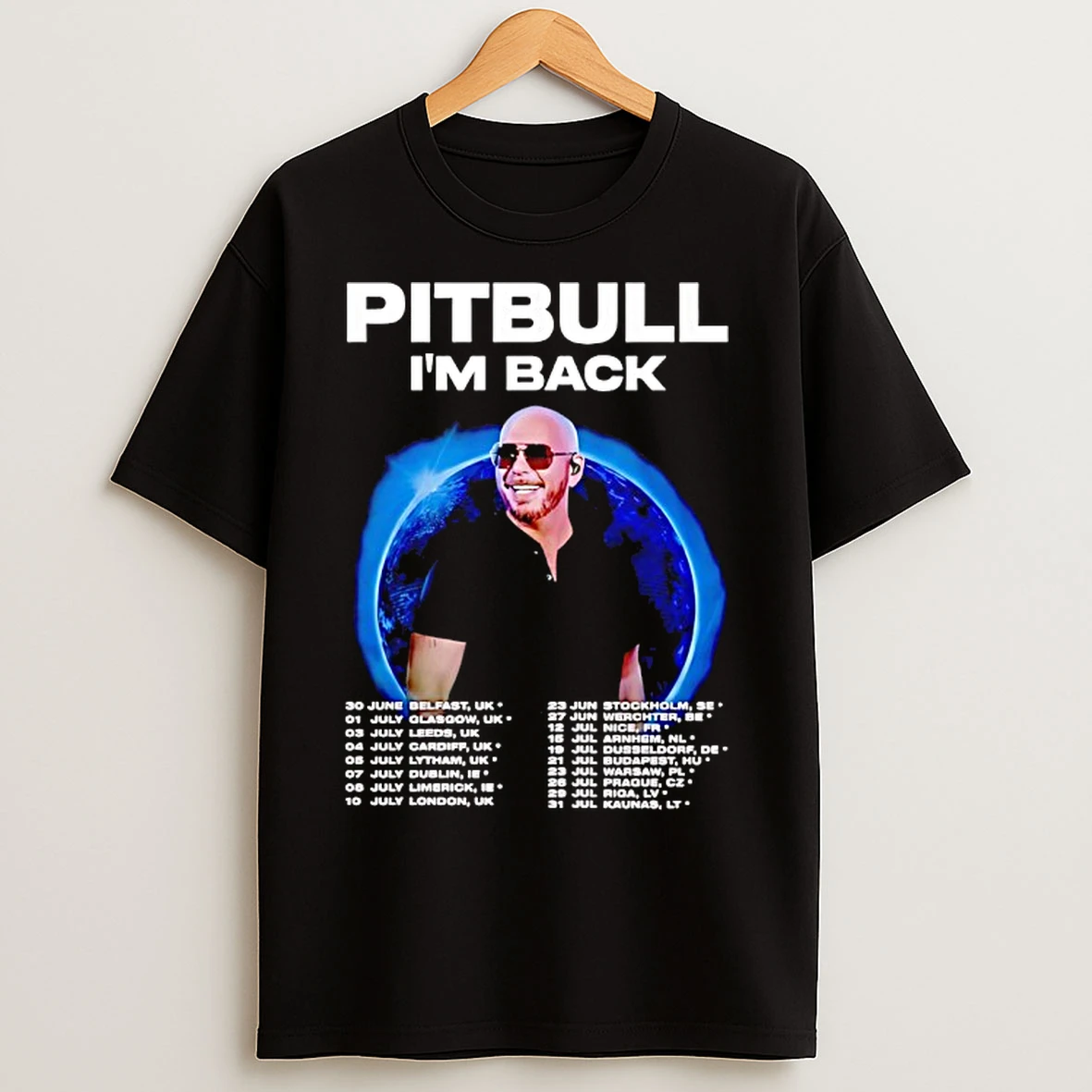 Classic Pitbull Im Back Fan Tour 2025 Concert Dates Inspired T Shirts