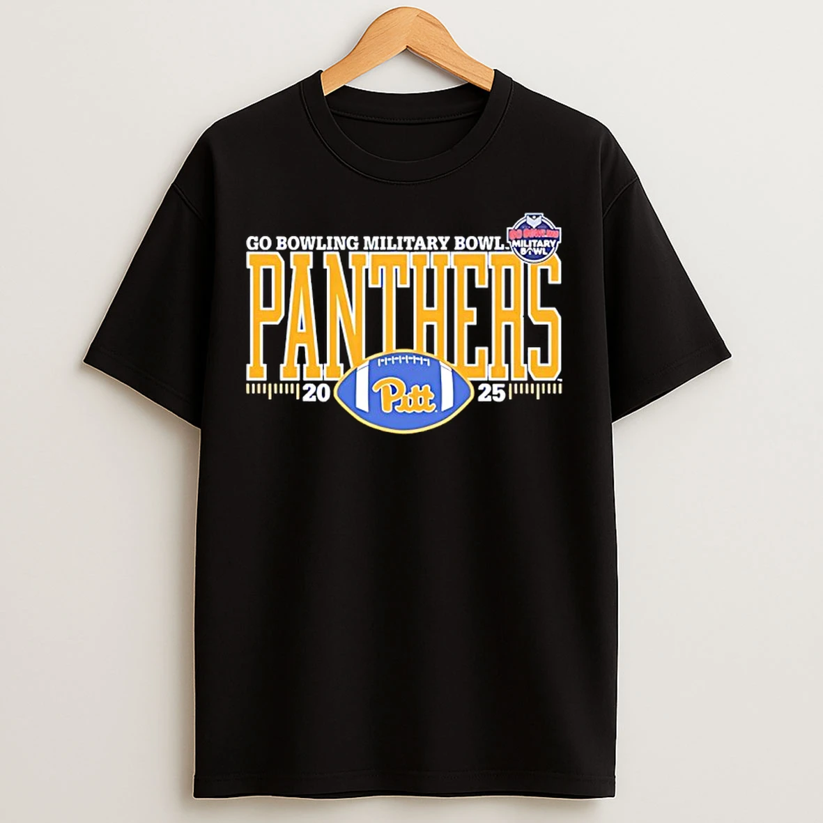 Classic Pitt Panthers 2025 Go Bowling Military Bowl T Shirts