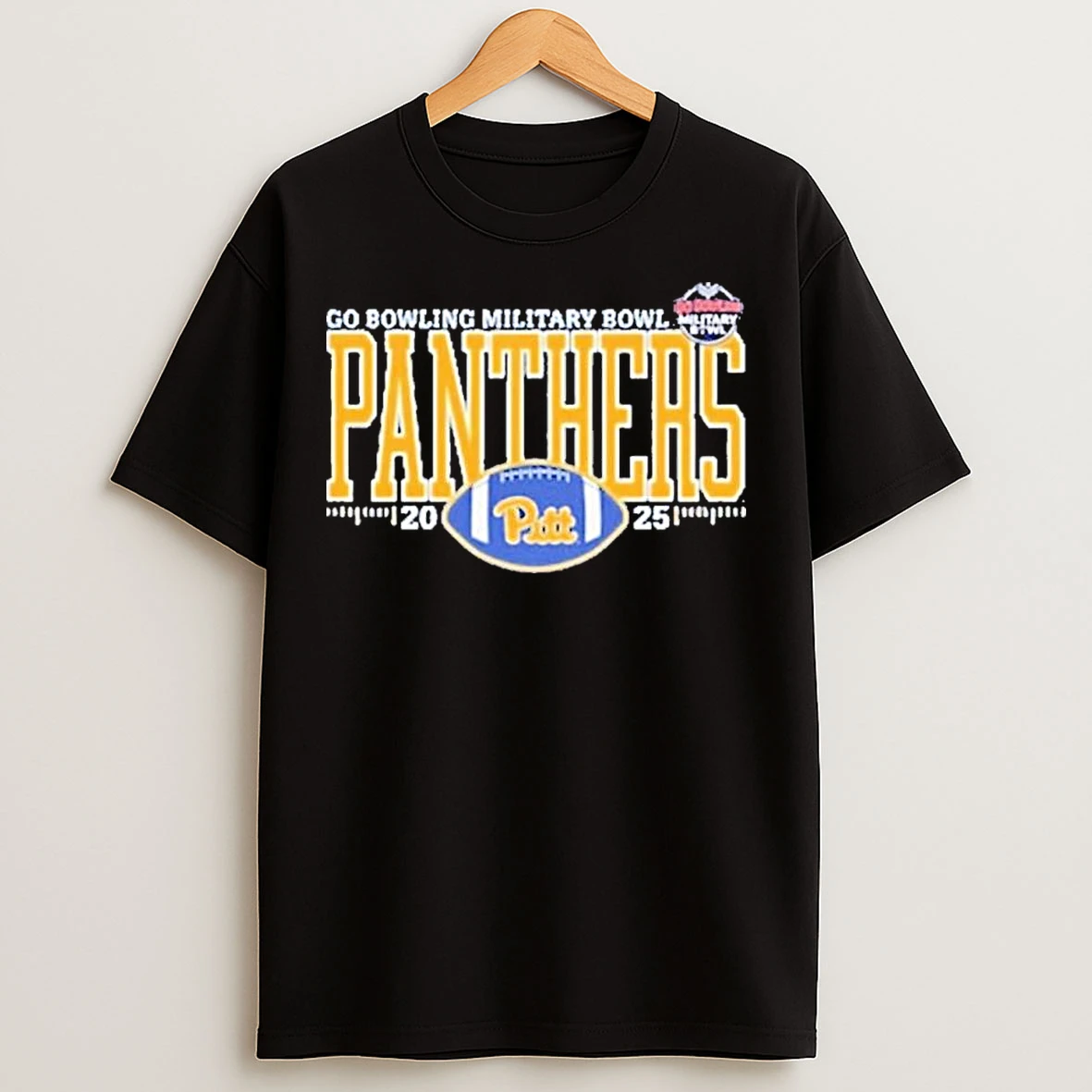 Classic Pitt Panthers 84 2025 Military Bowl Participant T Shirts