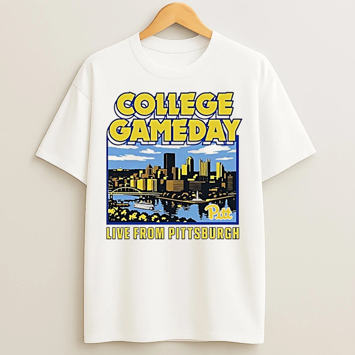 Classic Pitt Panthers College Gameday Stadium Live From Pittsburgh T Shirts
