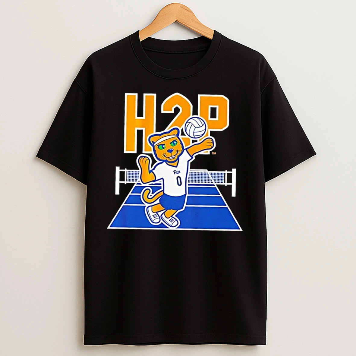 Classic Pitt Panthers Volleyball Roc Logo T Shirts