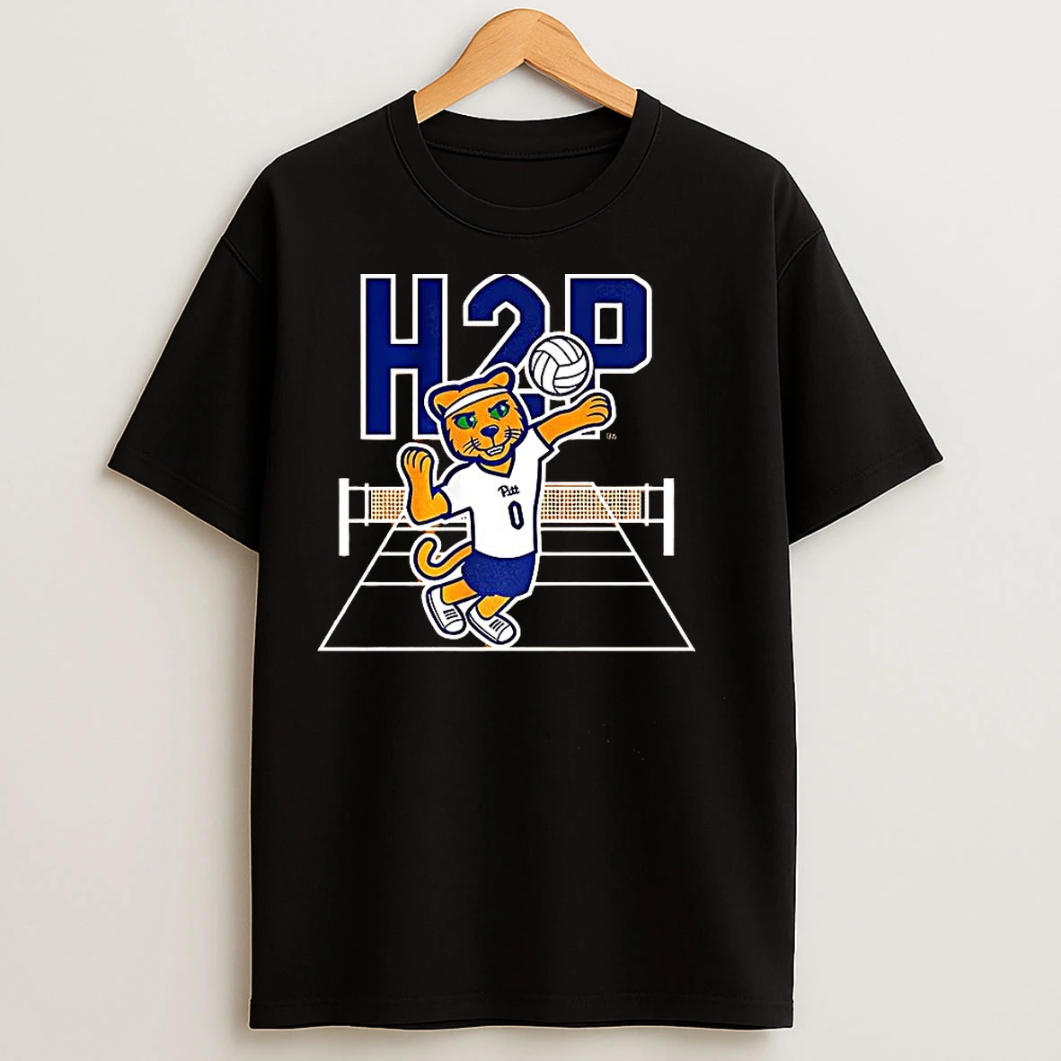 Classic Pitt Panthers Volleyball Roc Hail To Pitt Mascot T Shirts