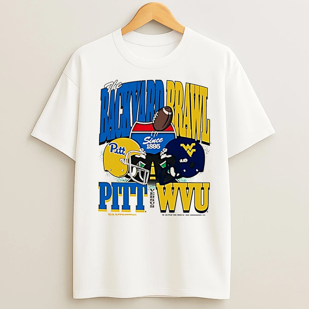 Classic Pitt Panthers Vs Wvu The Backyard Brawl 2025 Helmets Christmas T Shirts