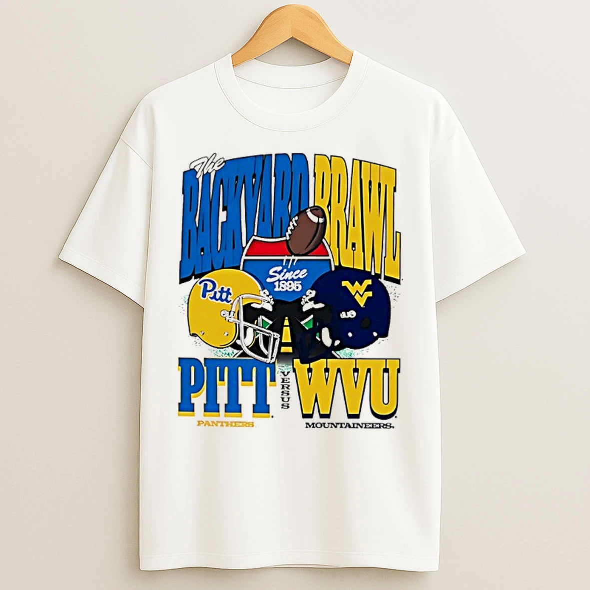Classic Pitt Panthers Vs Wvu The Backyard Brawl 2025 Helmets T Shirts