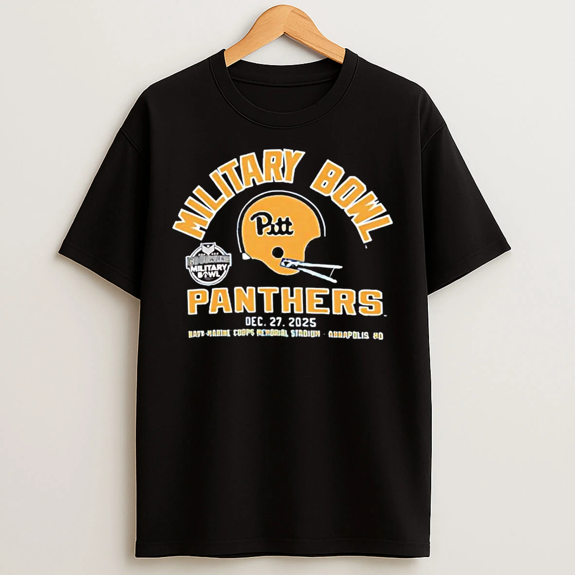 Classic Pittsburgh Panthers 2025 Military Bowl Helmet T Shirts