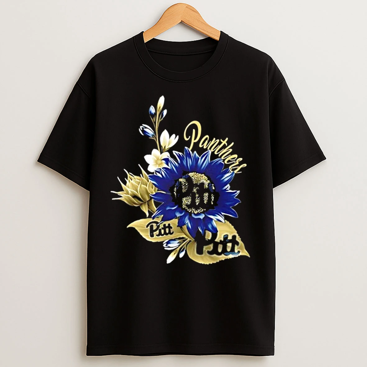 Classic Pittsburgh Panthers Football X Sunflower Floral T Shirts