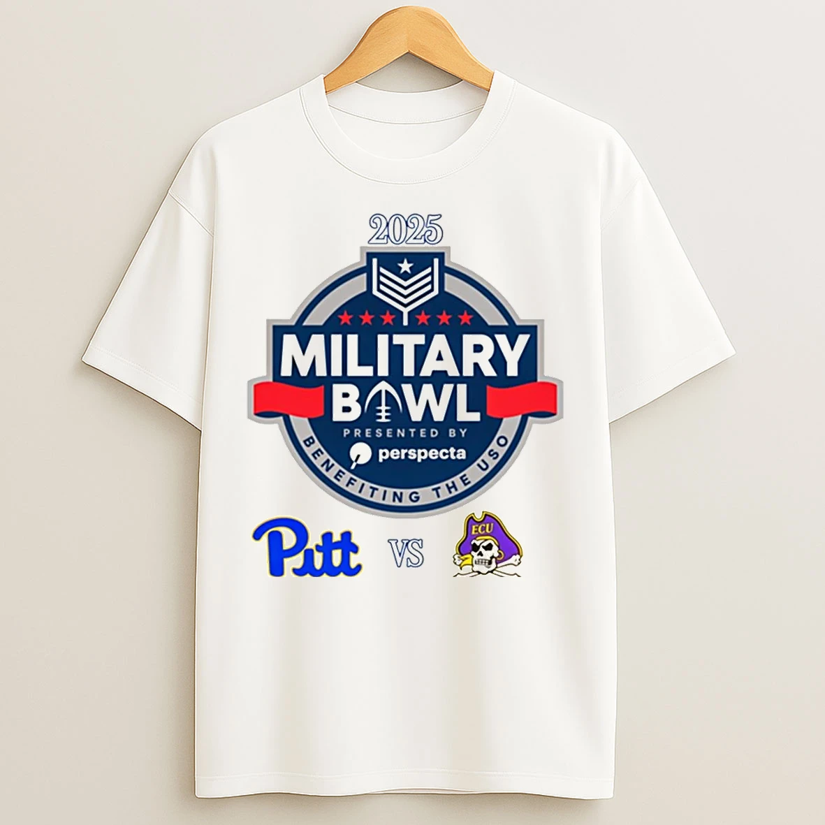 Classic Pittsburgh Panthers Vs East Carolina Pirates 2025 Military Bowl T Shirts