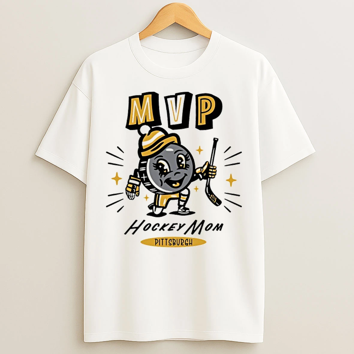 Classic Pittsburgh Penguins 2025 Mvp Hockey Mom T Shirts