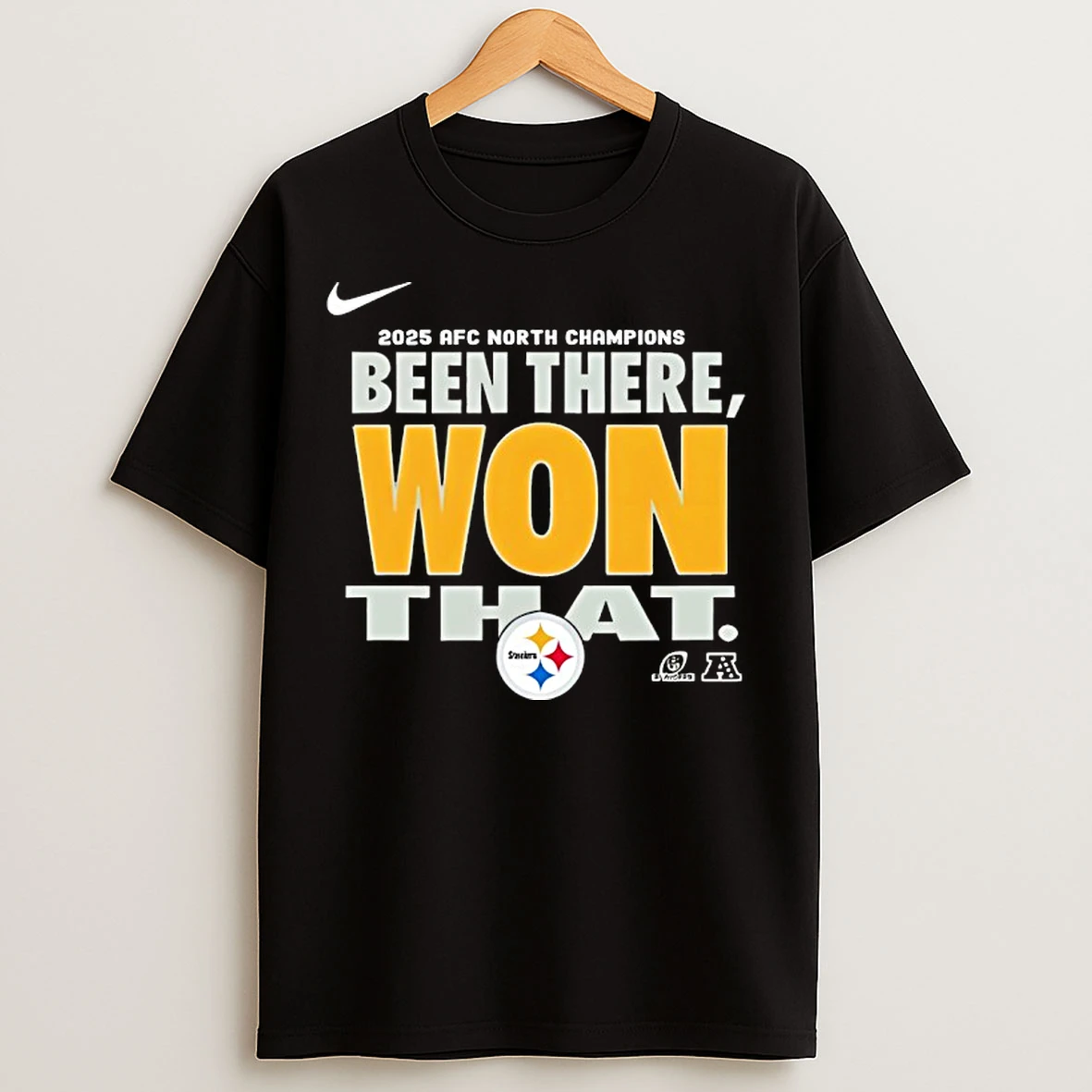 Classic Pittsburgh Steelers Been There Won That Division Champions T Shirts