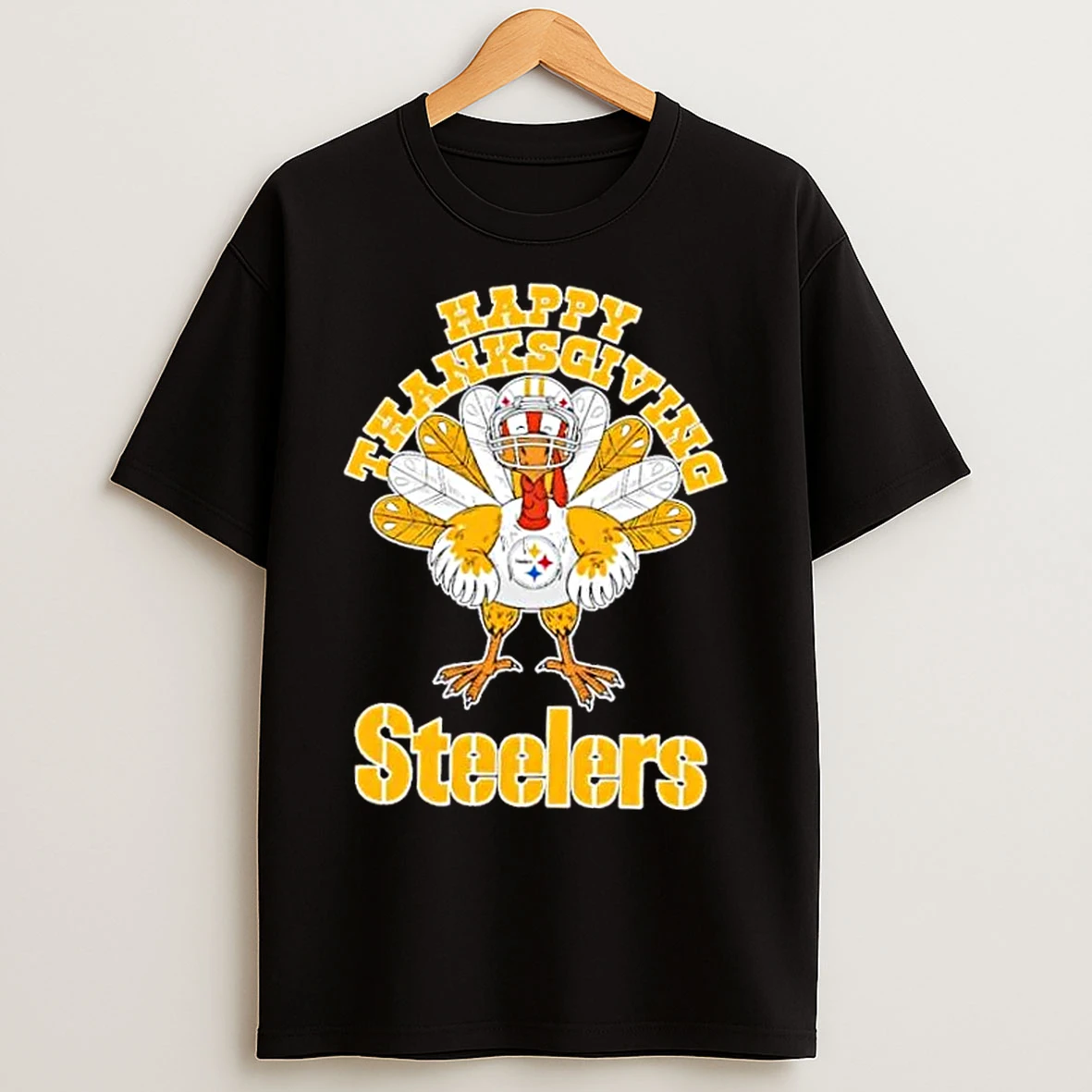 Classic Pittsburgh Steelers Football X Turkey Happy Thanksgiving T Shirts