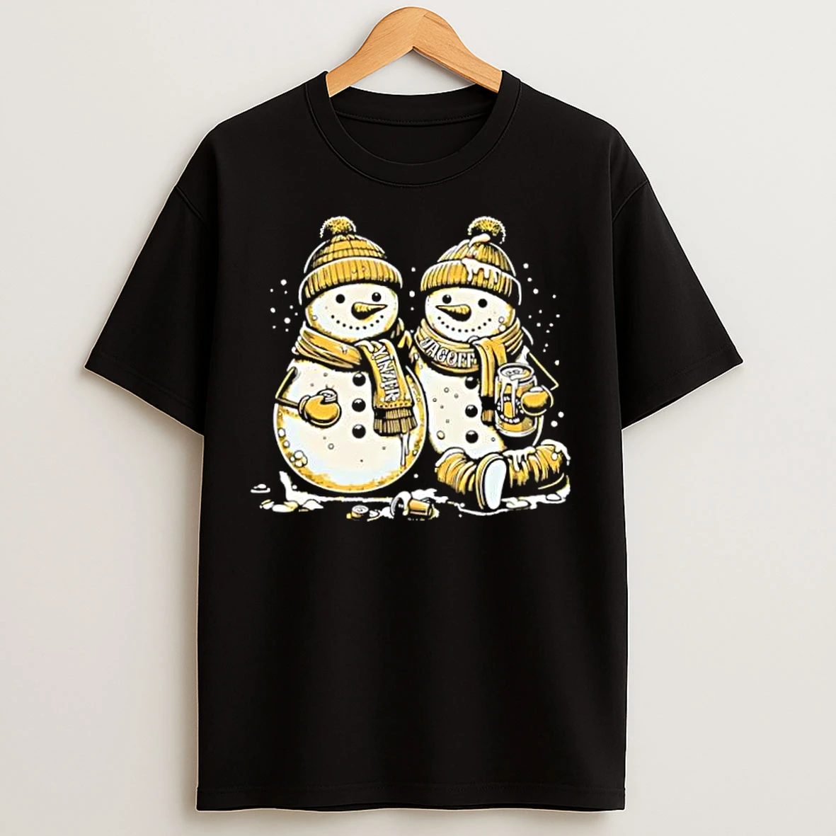 Classic Pittsburgh Steelers Yinzer Snowman T Shirts